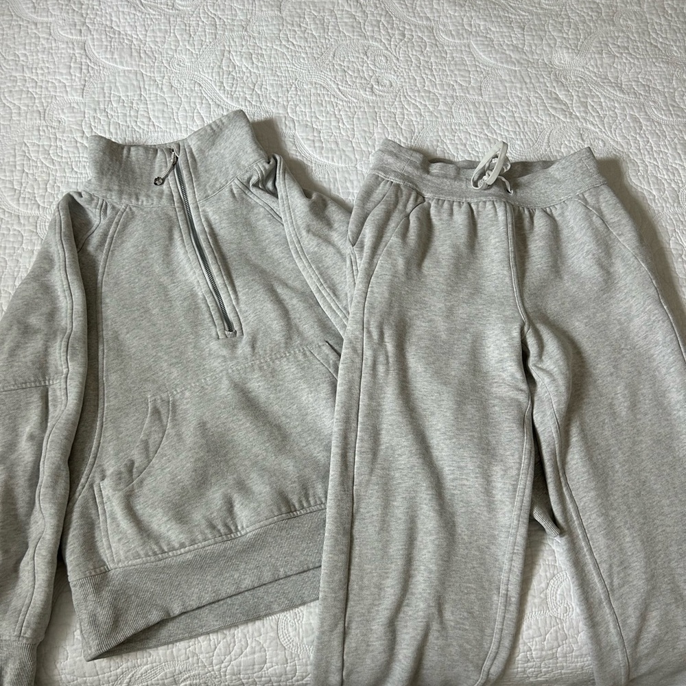 Lululemon Grey Sweat Set